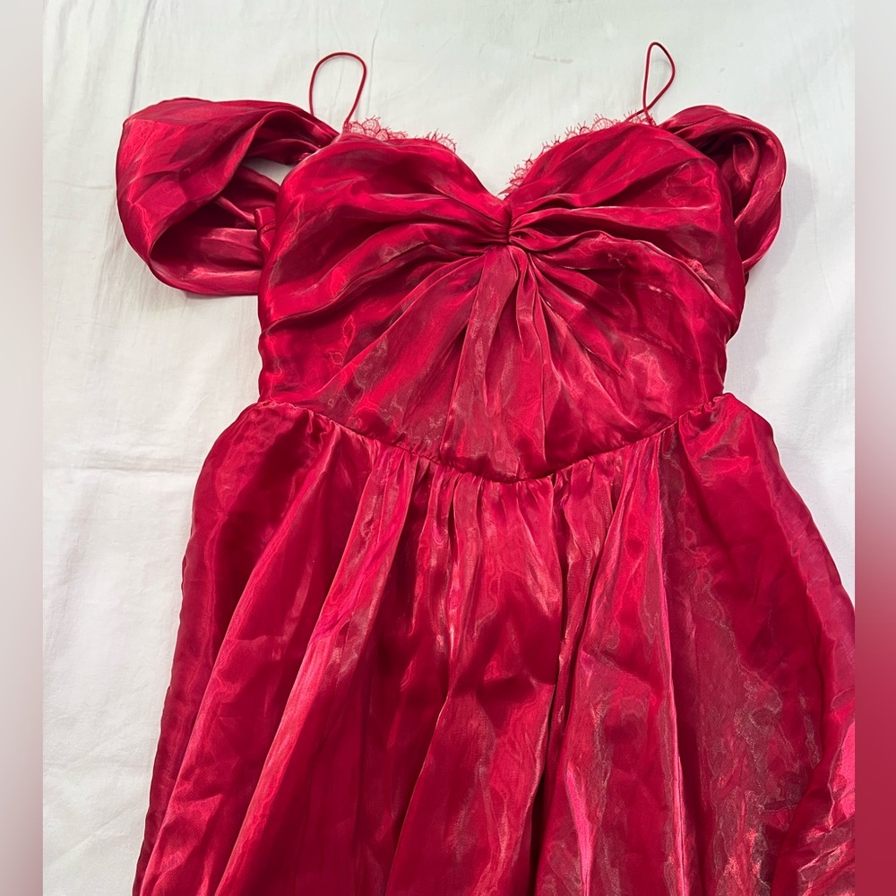Lacemade Red Elegant Dress - Picture 2 of 5